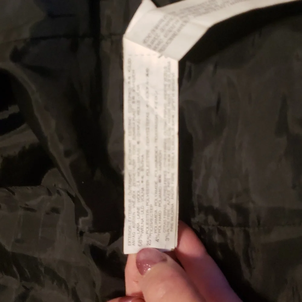 Warm wool black coat - Picture 5 of 7